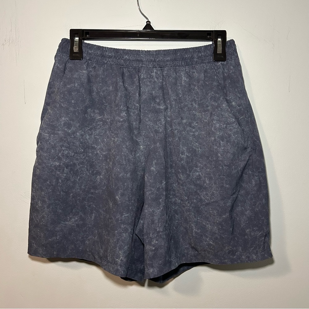 Lululemon Gdbi Blue Iron Pace Break Lined Athletic Shorts Size Medium